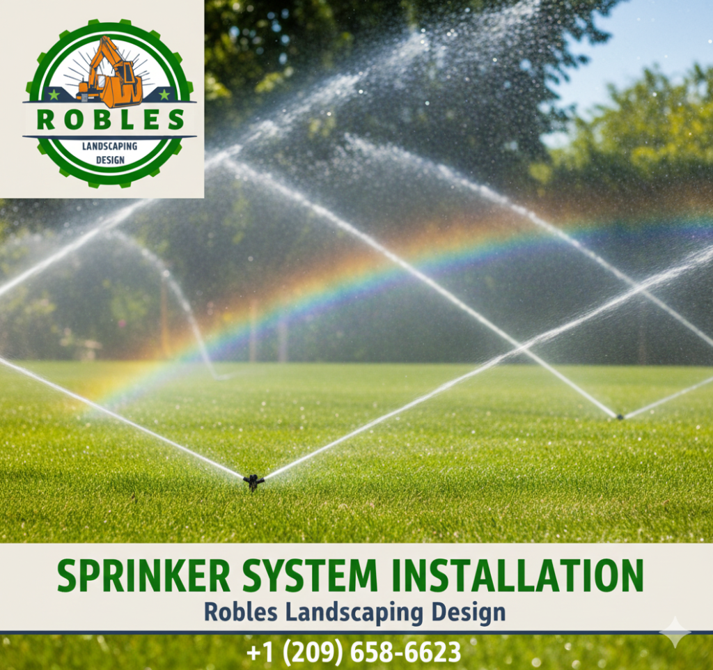 sprinkler system installation Merced