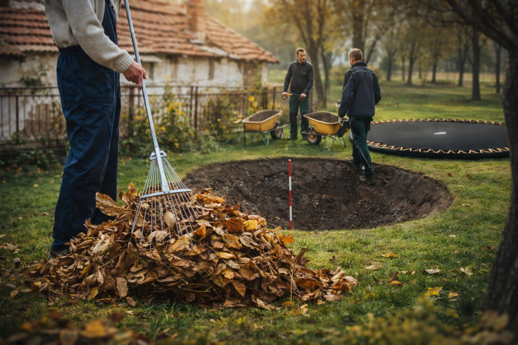 underground trampoline installation Merced 